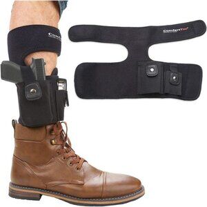 Ankle Holster With Calf Strap For Concealed Carry
